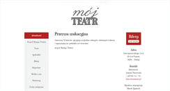 Desktop Screenshot of mojteatr.pl