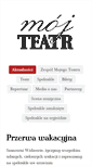 Mobile Screenshot of mojteatr.pl